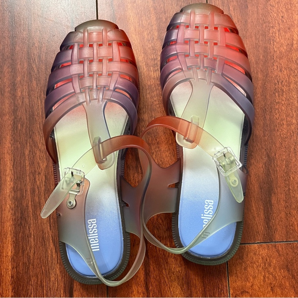 Size 9 Melissa sandals, used once